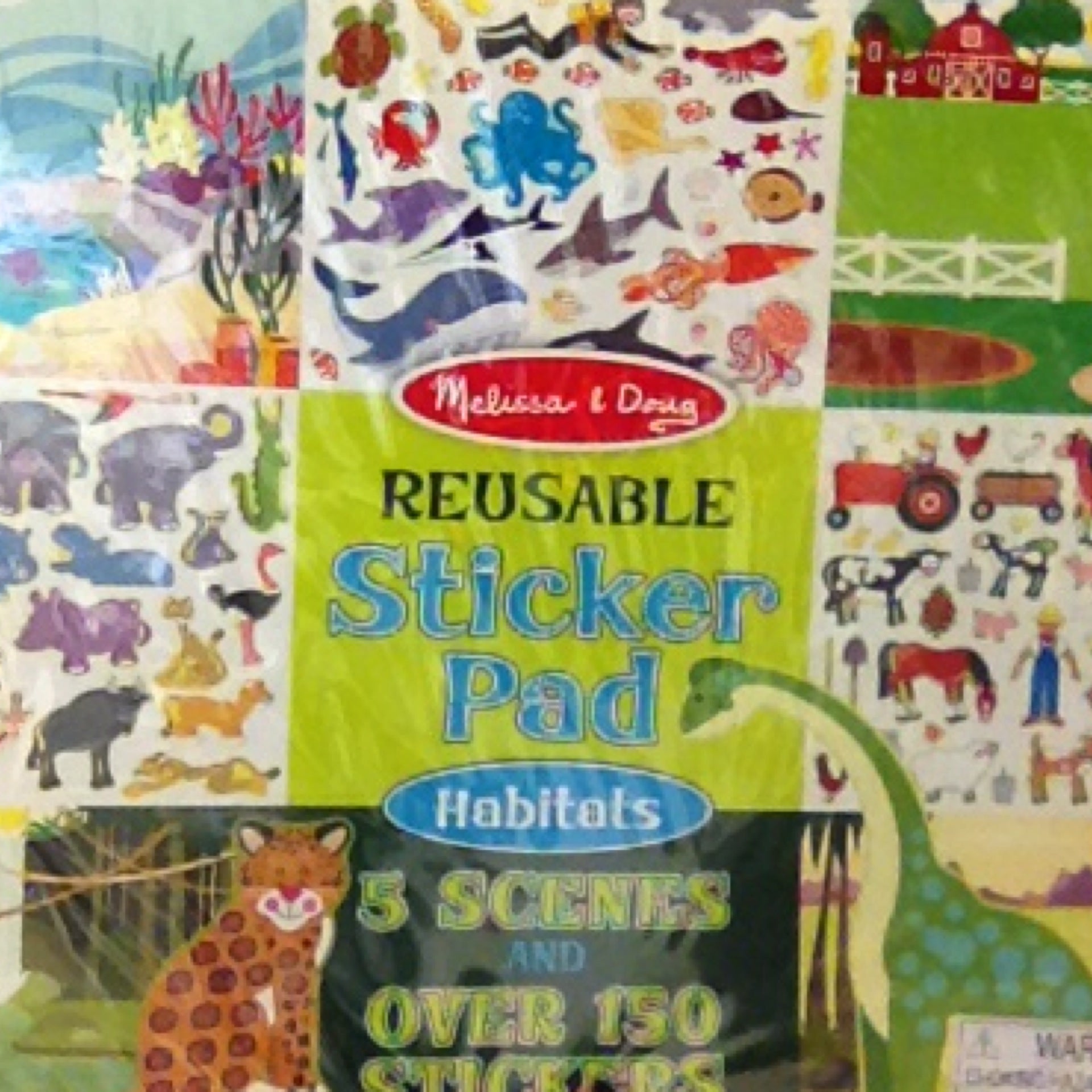 Hábitats reusable sticker book