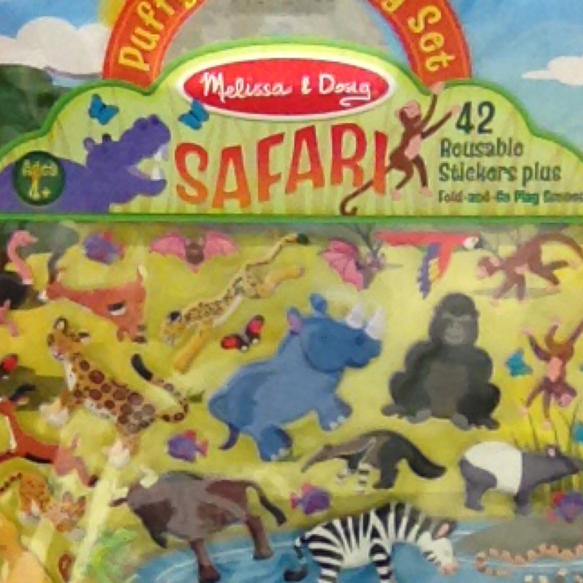 Multicraft Sticker Puffy Safari Hearts, 1 - Foods Co.